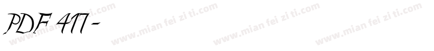 PDF 417字体转换